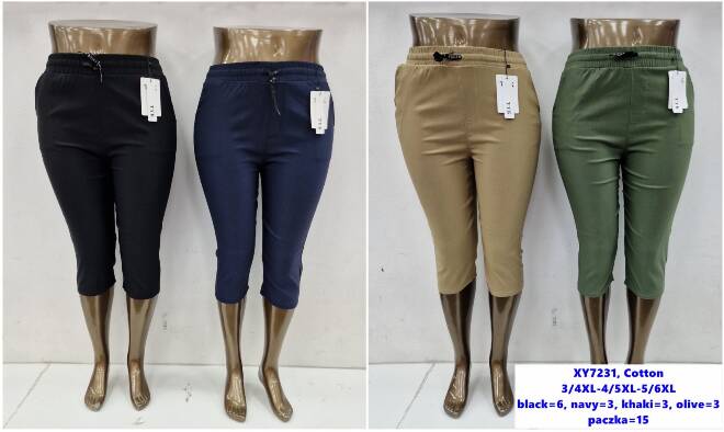 Rybaczki damskie XY7231 Mix kolor  3XL-6XL (TOWAR CHINA)