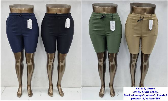 Spodenki damskie XY7232 Mix kolor  3XL-6XL (TOWAR CHINA) 1