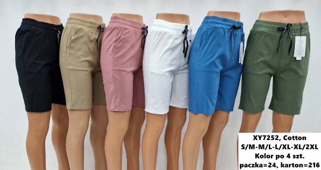 Spodenki damskie XY7252 Mix kolor  S-2XL (TOWAR CHINA) 1
