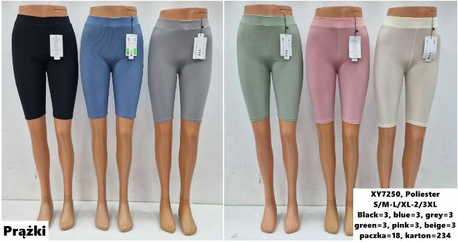 Spodenki damskie XY7250 Mix kolor  S-3XL (TOWAR CHINA)