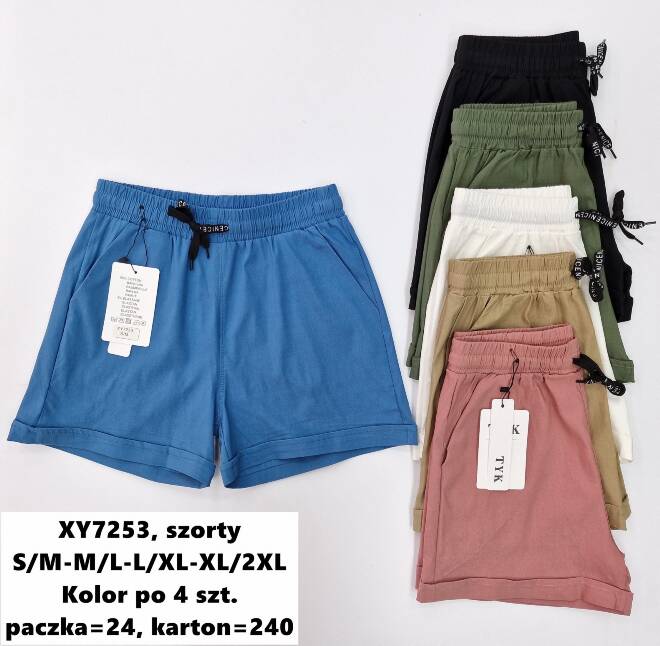 Szorty damskie XY7253 Mix kolor  S-2XL (TOWAR CHINA) 1