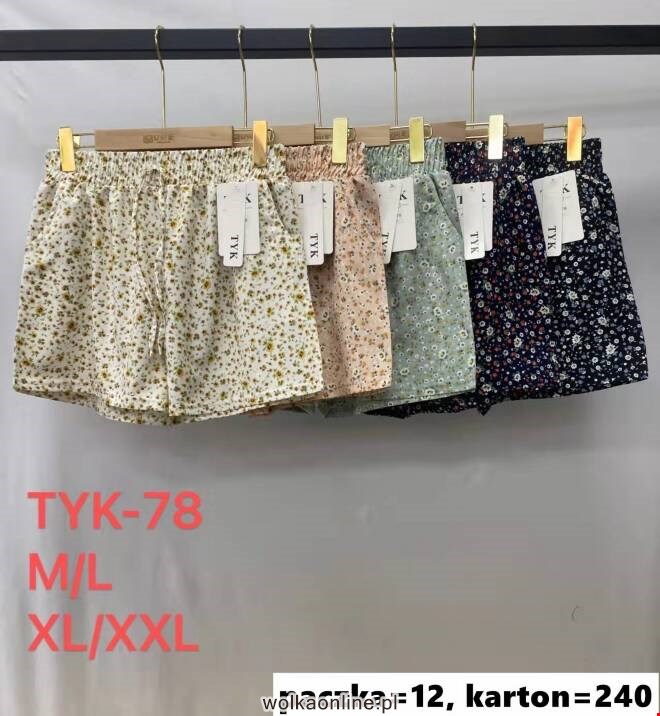 Szorty damskie TYK-78 Mix kolor  M-2XL (TOWAR CHINA)