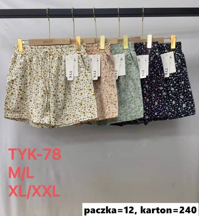 Szorty damskie TYK-78 Mix kolor  M-2XL (TOWAR CHINA) 1