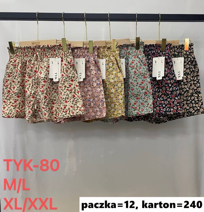 Szorty damskie TYK-80 Mix kolor  M-2XL (TOWAR CHINA) 1