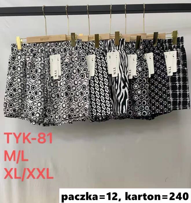 Szorty damskie TYK-81 Mix kolor  M-2XL (TOWAR CHINA) 1