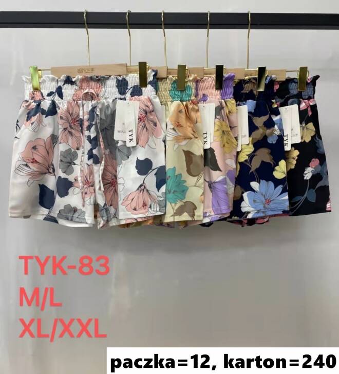 Szorty damskie TYK-83 Mix kolor  M-2XL (TOWAR CHINA) 1