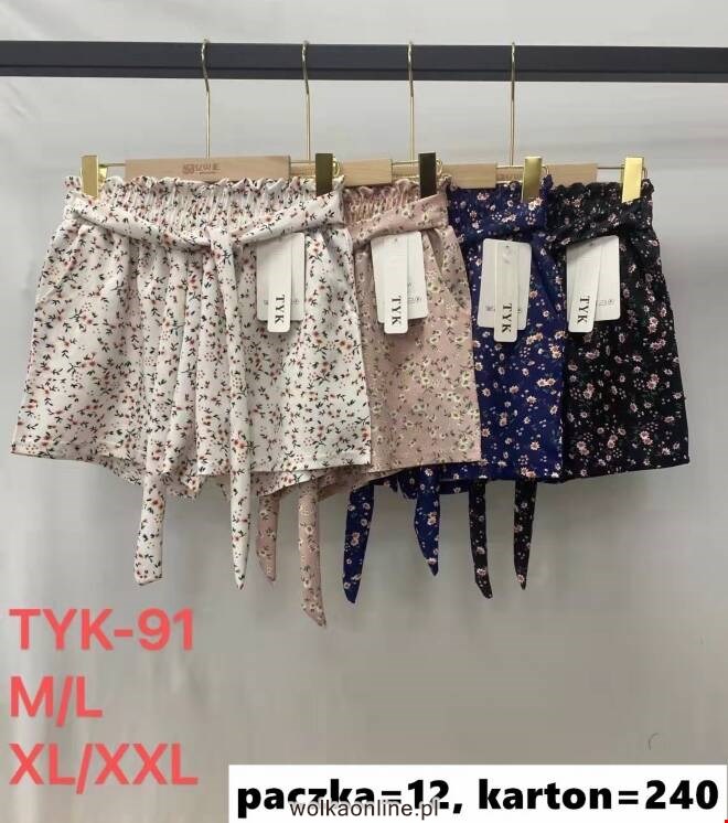 Szorty damskie TYK-91 Mix kolor  M-2XL (TOWAR CHINA)