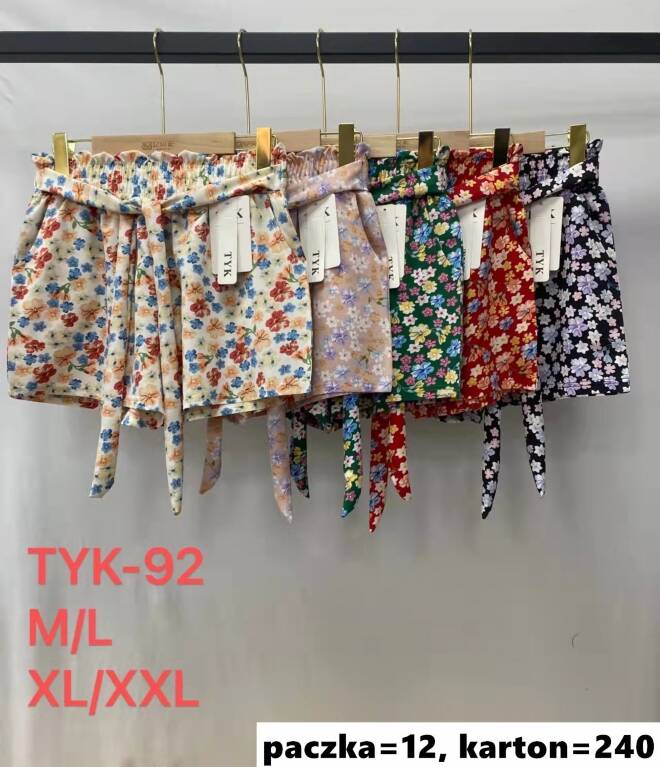 Szorty damskie TYK-92 Mix kolor  M-2XL (TOWAR CHINA) 1