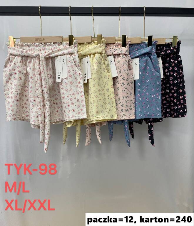 Szorty damskie TYK-98 Mix kolor  M-2XL (TOWAR CHINA) 1