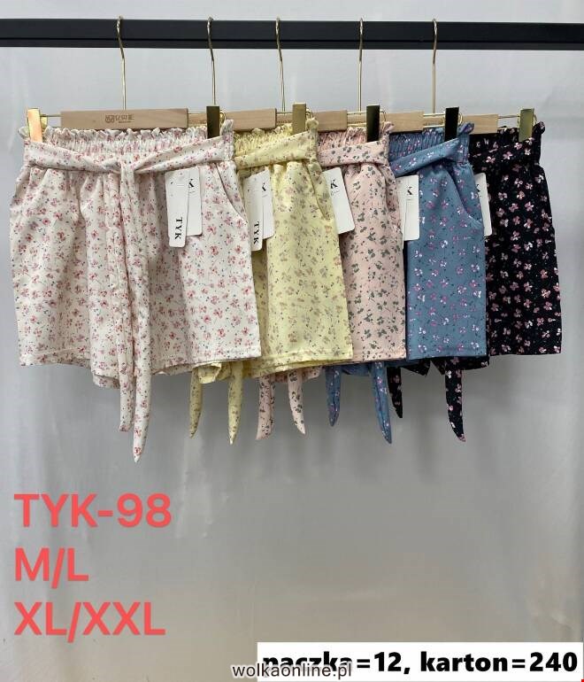 Szorty damskie TYK-98 Mix kolor  M-2XL (TOWAR CHINA)