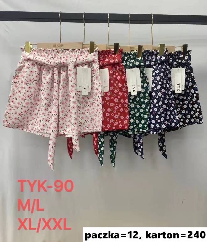 Szorty damskie TYK-90 Mix kolor  M-2XL (TOWAR CHINA) 1