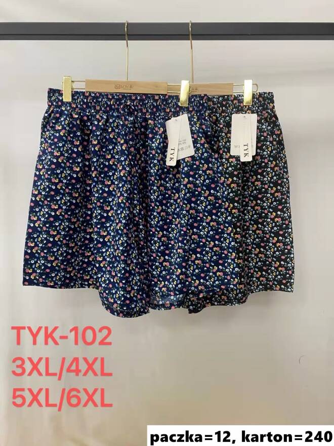 Szorty damskie TYK-102 Mix kolor  3XL-6XL (TOWAR CHINA)