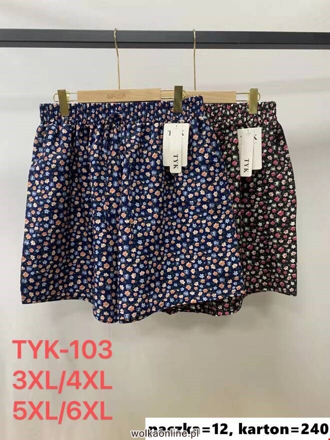 Szorty damskie TYK-103 Mix kolor  3XL-6XL (TOWAR CHINA)