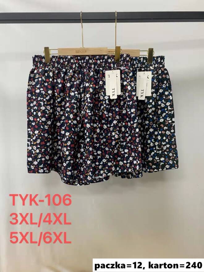 Szorty damskie TYK-106 Mix kolor  3XL-6XL (TOWAR CHINA)