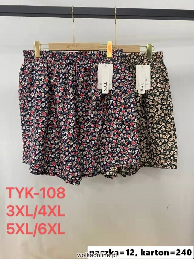 Szorty damskie TYK-108 Mix kolor  3XL-6XL (TOWAR CHINA)