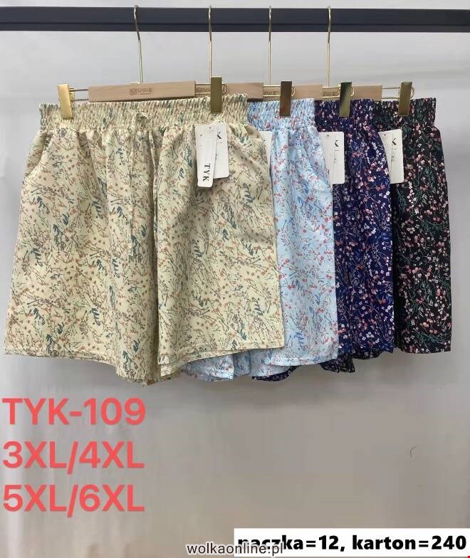 Szorty damskie TYK-109 Mix kolor  3XL-6XL (TOWAR CHINA)