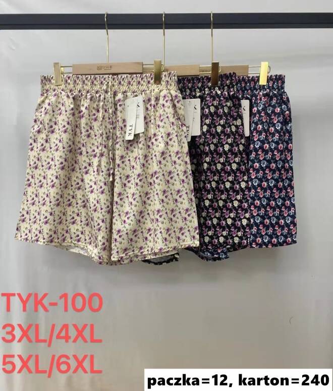 Szorty damskie TYK-100 Mix kolor  3XL-6XL (TOWAR CHINA)
