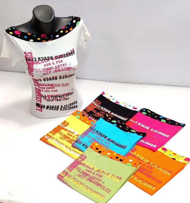 Bluzka damska 7934 Mix kolor  Standard (TOWAR Tureckie)