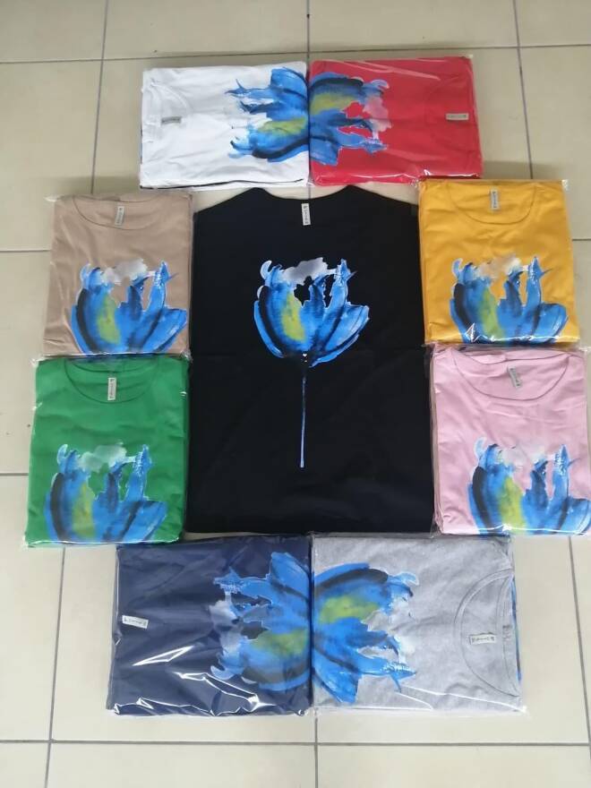 Bluzka damska 7942 Mix kolor  2XL-4XL (TOWAR Tureckie) 1