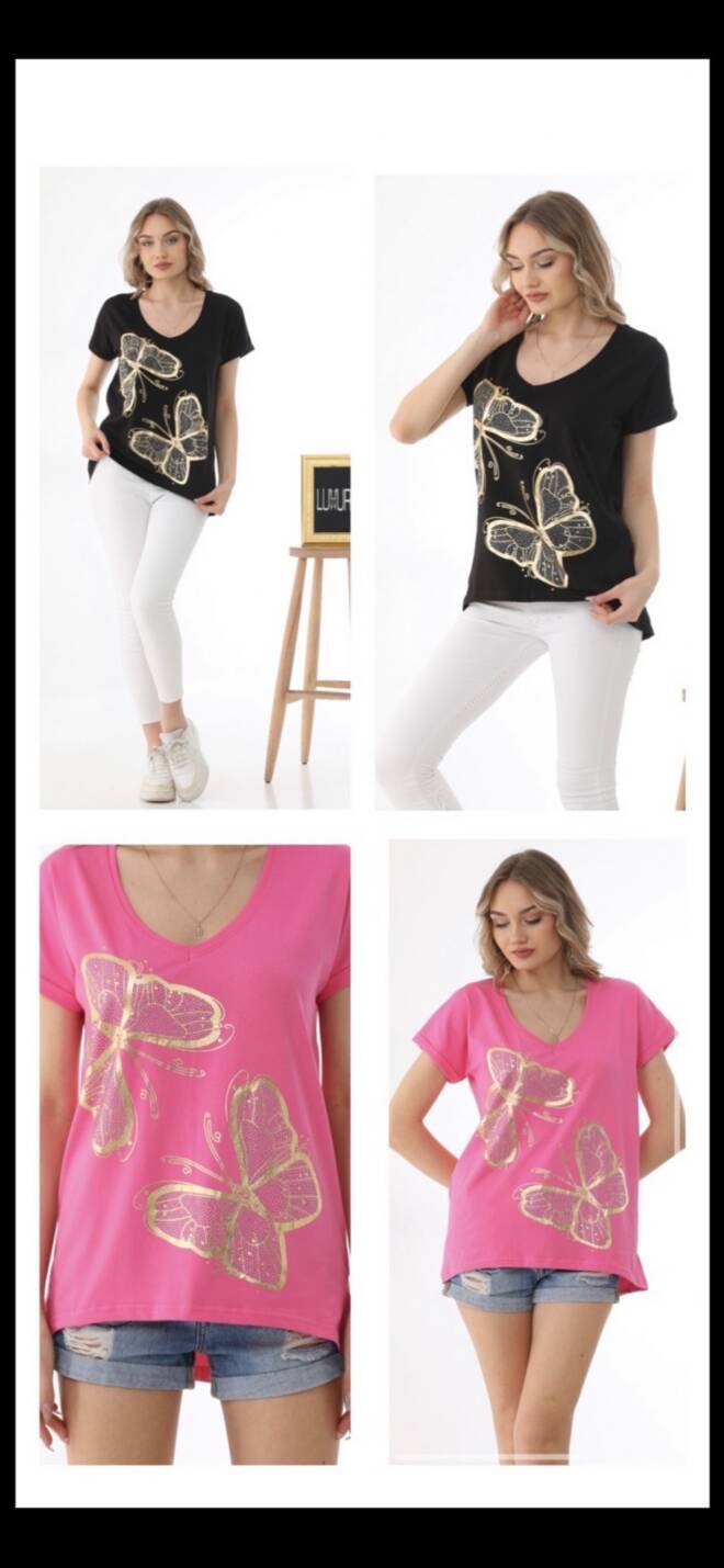 Bluzka damska 7965 Mix kolor  Standard (TOWAR Tureckie)