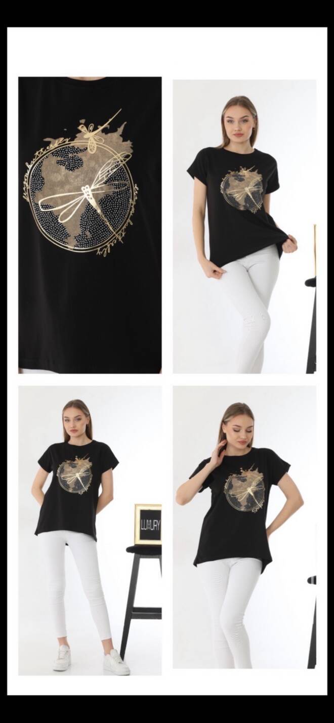 Bluzka damska 7969 Mix kolor  Standard (TOWAR Tureckie)