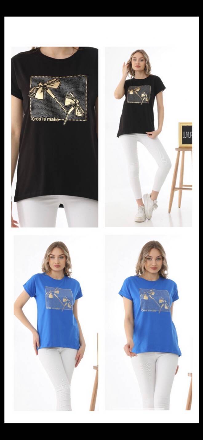 Bluzka damska 7971 Mix kolor  Standard (TOWAR Tureckie)