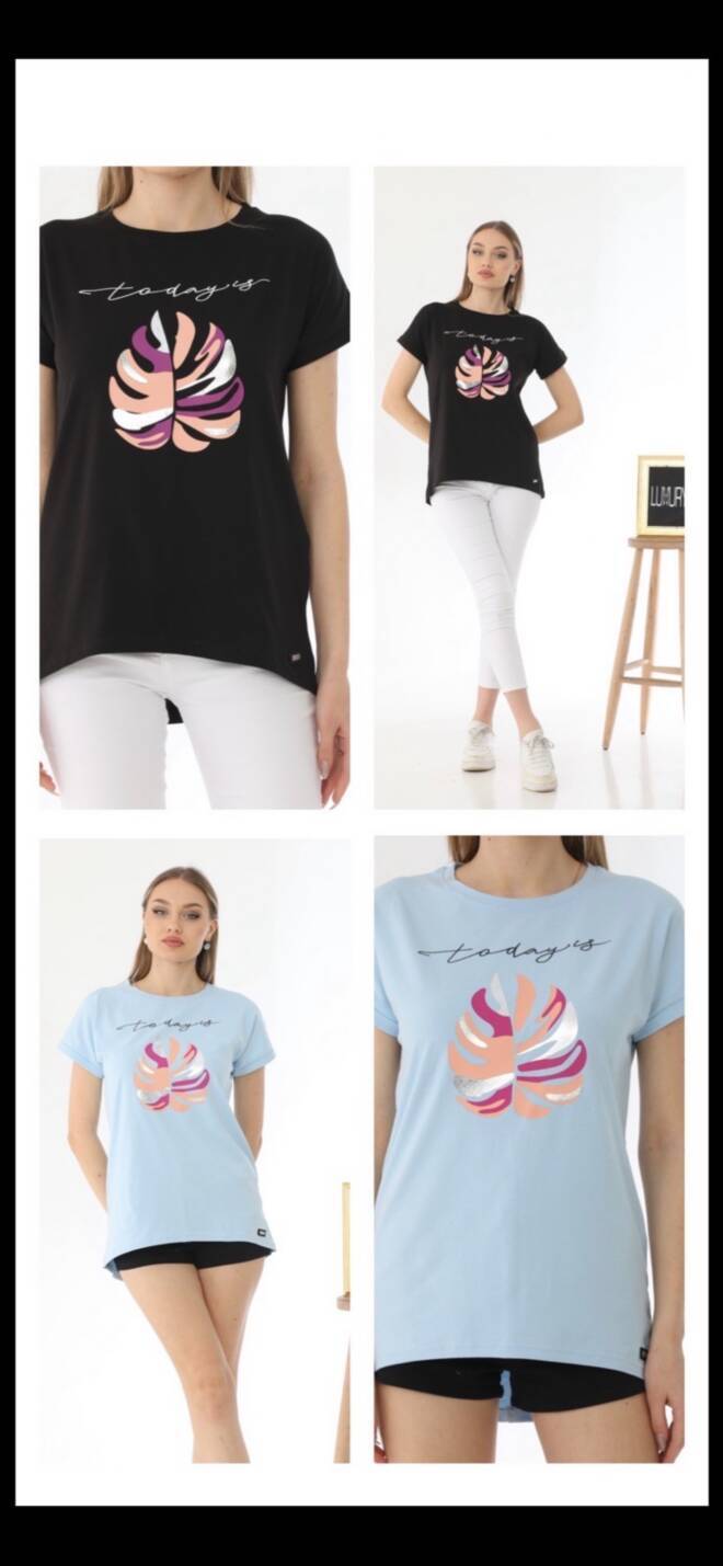 Bluzka damska 7978 Mix kolor  Standard (TOWAR Tureckie)