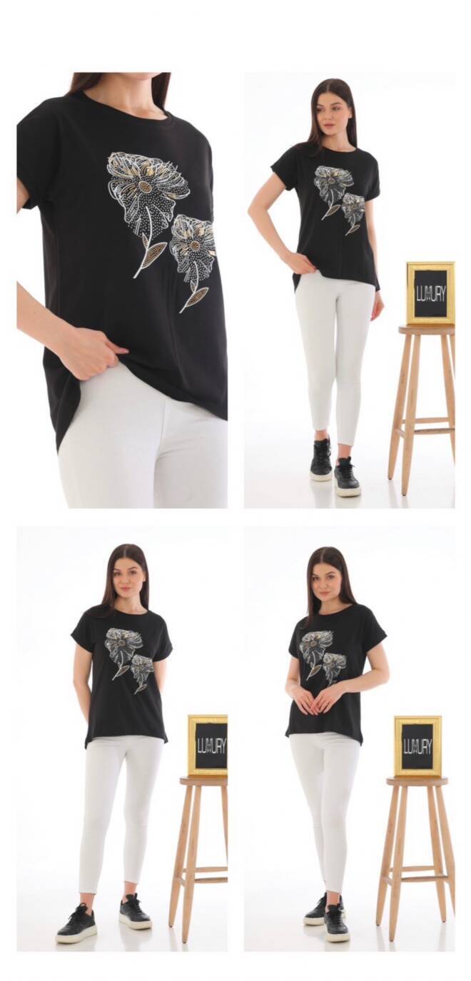 Bluzka damska 7990 Mix kolor  Standard (TOWAR Tureckie)