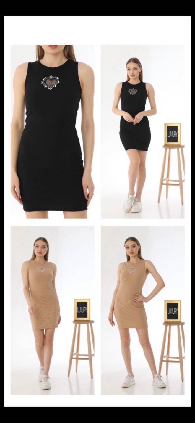 Sukienka damska 7993 Mix kolor  Standard (TOWAR Tureckie)