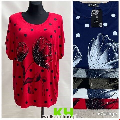 Bluzka damskie 8798 Mix kolor XL-3XL