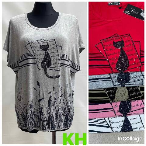 Bluzka damskie 8801 Mix kolor XL-3XL