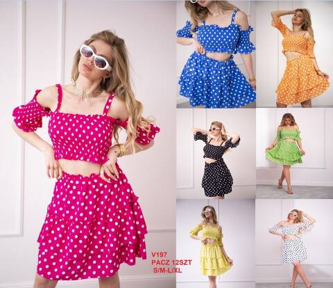 Komplet damskie V198 Mix kolor S/M-L/XL 1