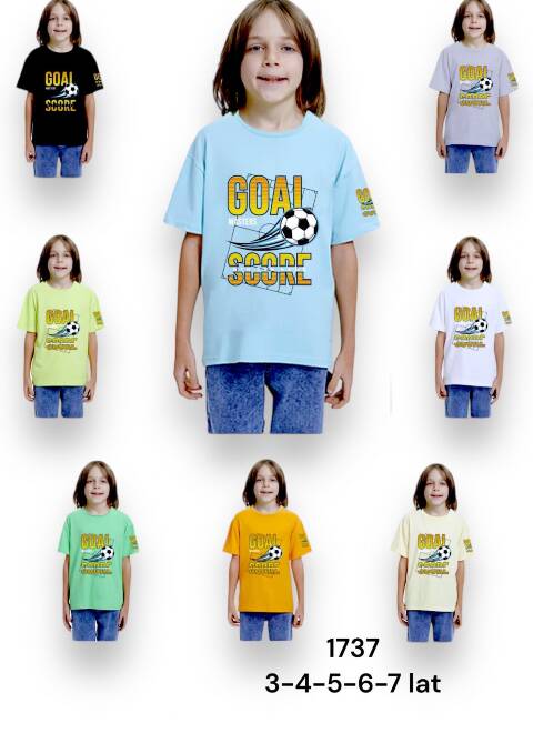 Bluzki dziewczęce 1737 1 kolor 3-7lat 1