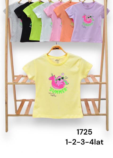 Bluzki dziewczęce 1725 1 kolor 1-4lat 1