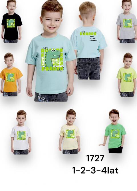 Bluzki chłopięce 1727 1 kolor 1-4lat