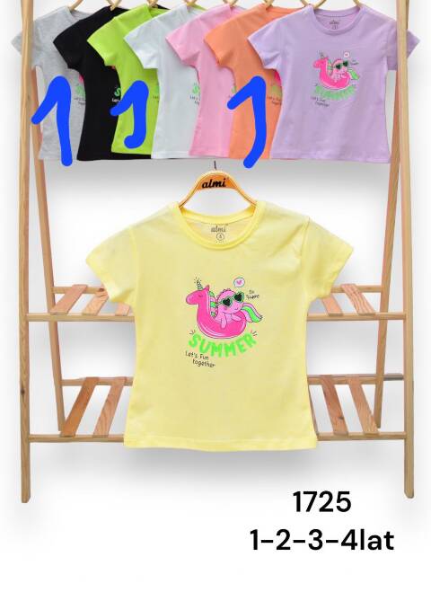 Bluzki dziewczęce 1725 1 kolor 1-4lat 1