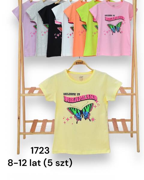 Bluzki dziewczęce 1723 1 kolor 8-12lat 1