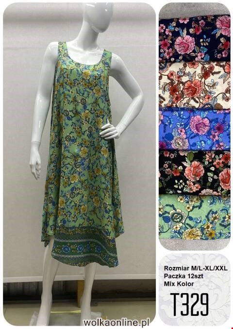 Sukienka damskie T329 Mix kolor M-2XL