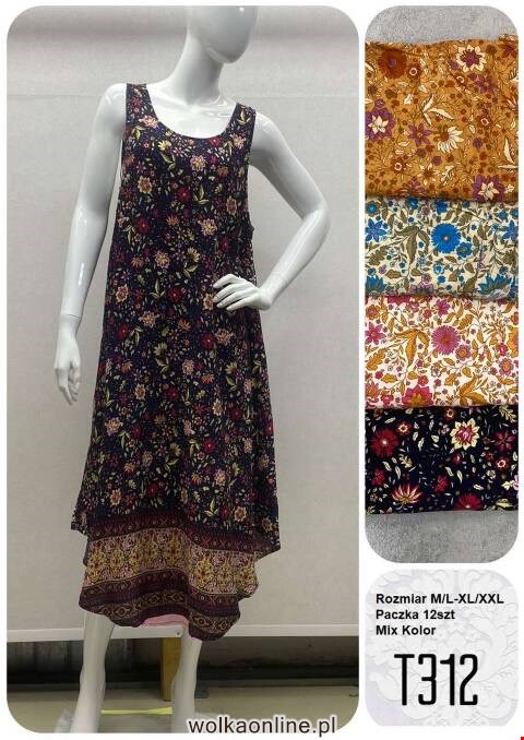 Sukienka damskie T312 Mix kolor M-2XL