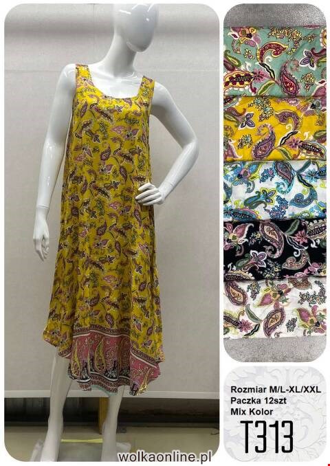 Sukienka damskie T313 Mix kolor M-2XL