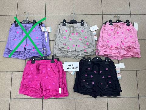 Szorty dziewczęce 9580 1 kolor 4-14