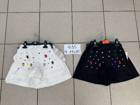 Szorty dziewczęce 9582 1 kolor 4-14