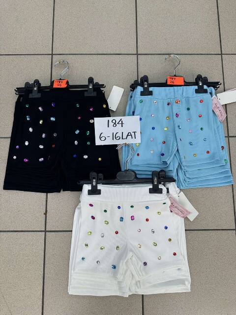 Szorty dziewczęce 9584 1 kolor 4-14