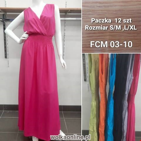 Sukienka damskie FCM03-10 Mix kolor S/M-L/XL