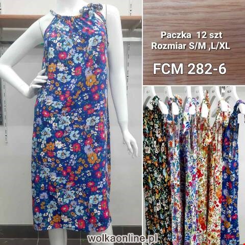 Sukienka damskie FCM282-6 Mix kolor S/M-L/XL