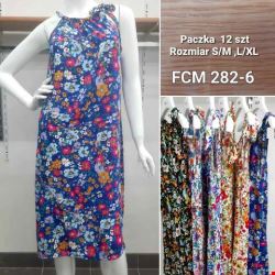 Sukienka damskie FCM282-6 Mix kolor S/M-L/XL