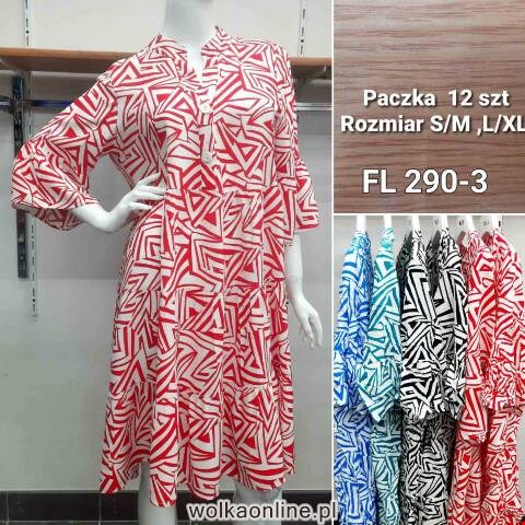 Sukienka damskie FL290-3 Mix kolor S/M-L/XL