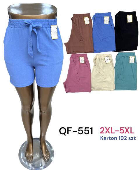 Spodenki damskie QF-551 Mix kolor 2XL-5XL 1