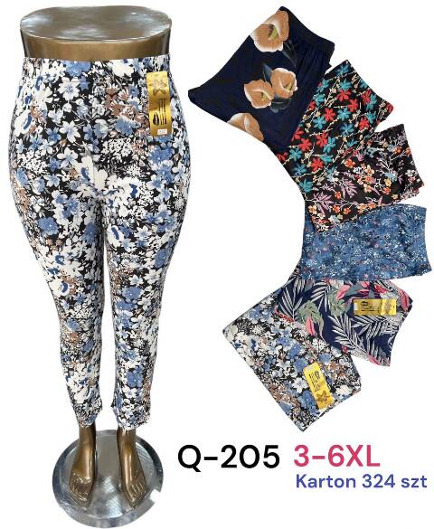 Spodenie damskie Q-205 Mix kolor 3XL-6XL 1