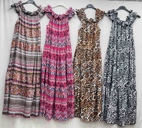 Sukienka damskie 9887 Mix kolor Standard (Towar Polskie)